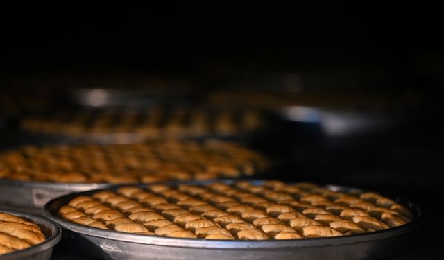 Gaziantepli baklavacılarda bayram telaşı başladı