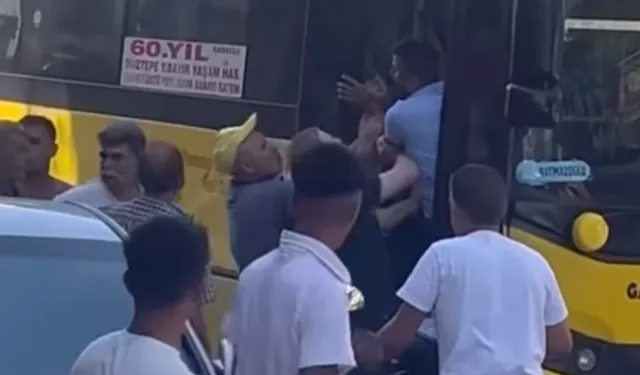 Gaziantep'te halk otobüsünde kavga!