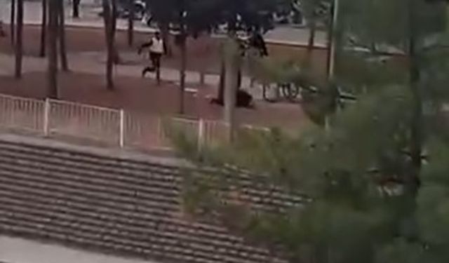 Gaziantep'te karısını öldüren zanlının vurularak yakalanma anı kamerada