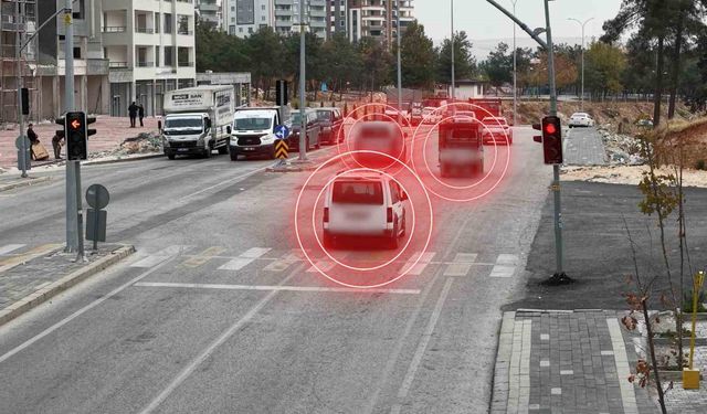 Gaziantep'te kırmızı ışık ihlali yapan 990 araca ceza