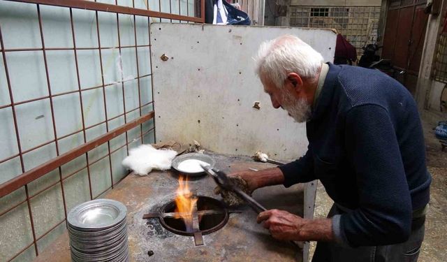 Gaziantep’teki en yaşlı kalay ustası!