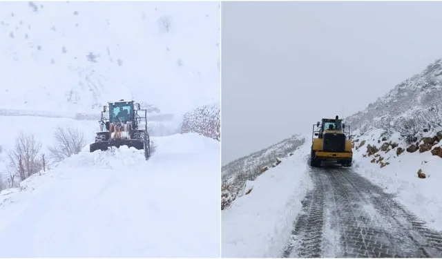 Gaziantep'te kapanan kırsal mahalle yollarını açma çalışması sürüyor