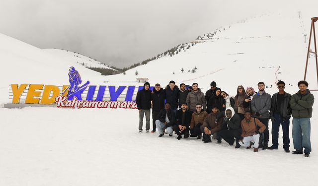 GİBTÜ uluslararası öğrencileri Yedikuyular'da karın keyfini çıkardı