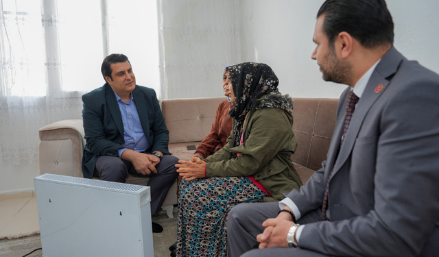 Umut Yılmaz’dan evi yenilenen Beyazkurt ailesine ziyaret