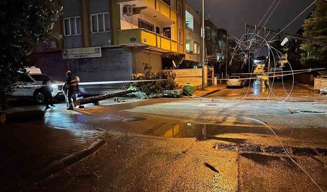 Gaziantep'te fırtına mesaisi