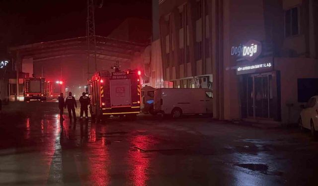 Gaziantep'te makarna fabrikasında yangın!