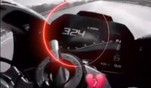 Otobanda 324 Km hıza ulaşan motosikletli ölüme meydan okudu: Ceza yağdı!