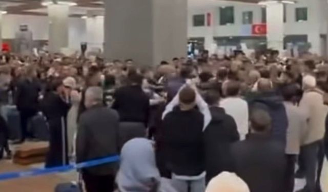 Gaziantep Havalimanı'nda kavga ve gerginlik