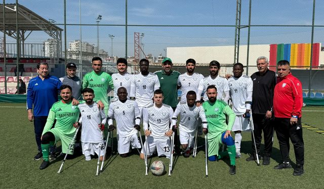 Şahinbey Ampute Futbol Takımı Türkiye Kupası'nda çeyrek finalde