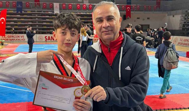 Okul sporları şampiyonasında Arabanlı sporcu Öztürk şampiyon oldu