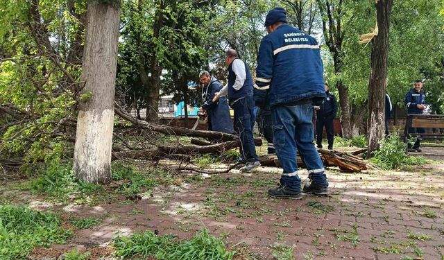 Gaziantep'te fırtına sonrası yaralar sarılıyor