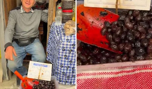 İzmir'de zeytinin tanesini 50 liraya satan şahsa idari para cezası