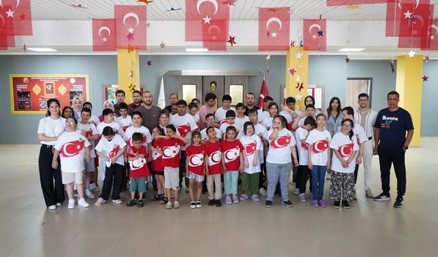 Şehitkamil'de Spor Festivali, özel gereksinimli öğrencilerin yüzünü güldürdü