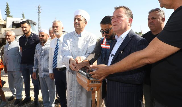 Nizip Belediyesi'nin desteklediği cami projesinde ilk adım atıldı