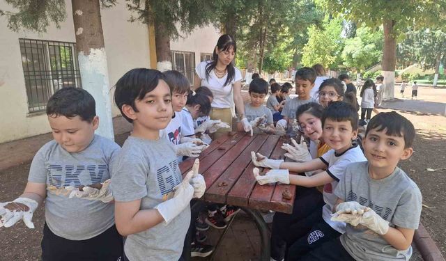 Doğa dostu GKV'li miniklerden tabiata dokunuş