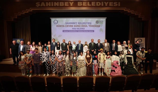 Şahinbey Belediyesi’nden çevreci okullara ödül yağmuru
