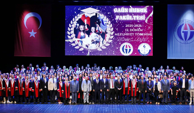 GAÜN Hukuk Fakültesi yeni hukukçularını mezun etti