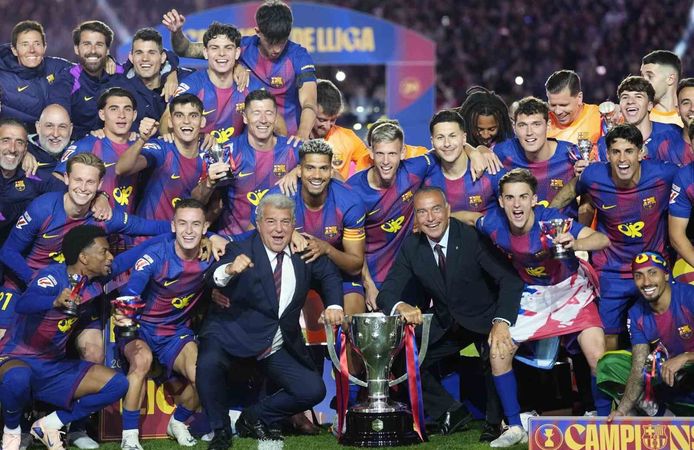 La Liga'da şampiyon Barcelona