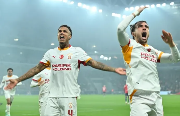 Galatasaray, UEFA Şampiyonlar Ligi'ndeki ilk galibiyetini Fransa'da aldı