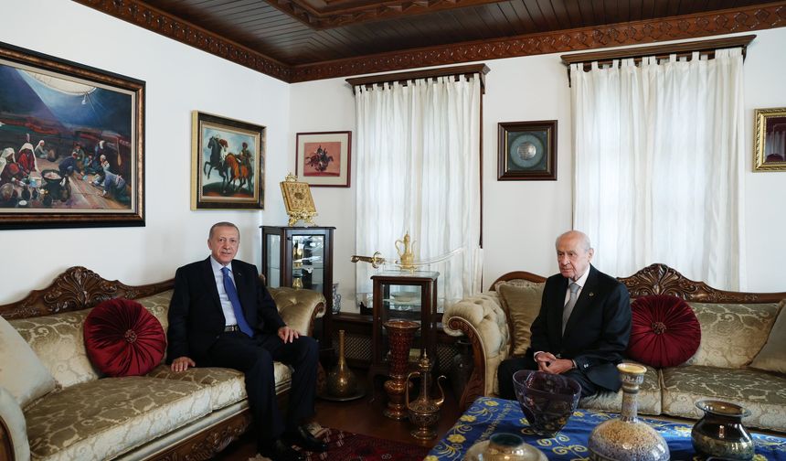 Cumhurbaşkanı Erdoğan’dan MHP lideri Bahçeli’ye ziyaret