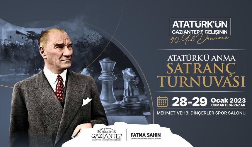 Büyükşehir Atatürk’ü Anmak İçin Satranç Turnuvası Düzenliyor
