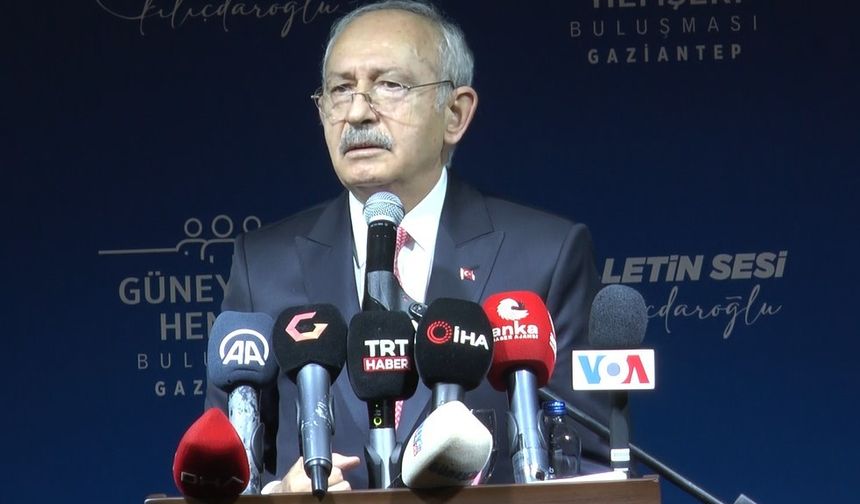 Kemal Kılıçdaroğlu'nun Gaziantep'te Şanlıurfa gafı