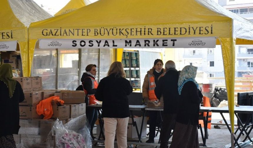 Gaziantep'te sosyal market kuruldu