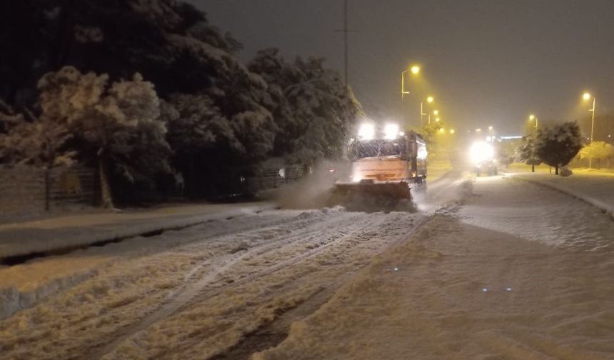 Gaziantep’te yoğun karla mücadele