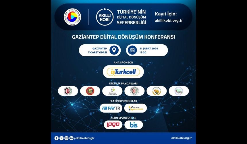 Gaziantep'te "Dijital Dönüşüm Konferansları" yapıldı