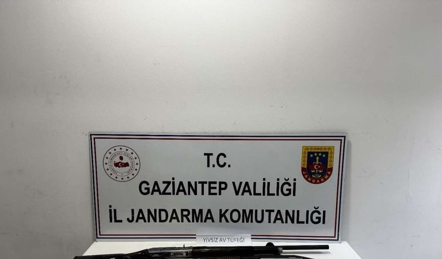 Gaziantep’te 8 adet ruhsatsız silah ele geçirildi