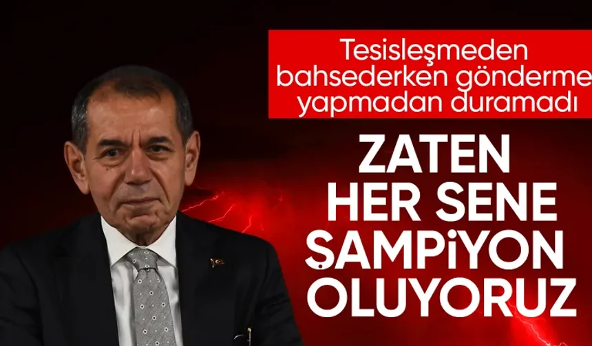 Dursun Özbek: ''Zaten her sene şampiyon oluyoruz! Şampiyonluklara alıştık''