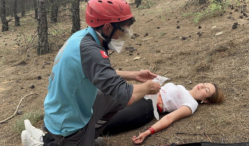 Gaziantep'te UMKE ekipleri tatbikat yaptı