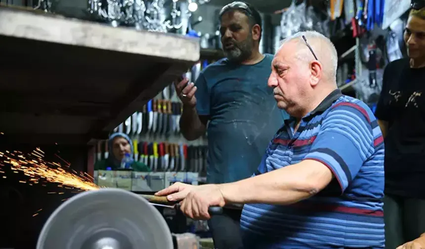 Gaziantep’te bıçakçıların "Kurban Bayramı" mesaileri yoğunlaştı