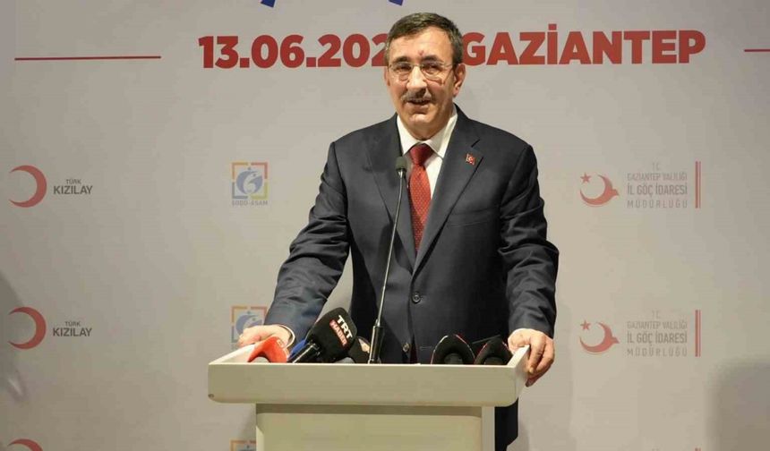Cevdet Yılmaz Gaziantep'te İsrail'e tepki gösterdi!