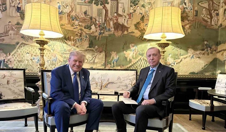Cumhurbaşkanı Erdoğan, ABD Başkanı Trump ile görüştü