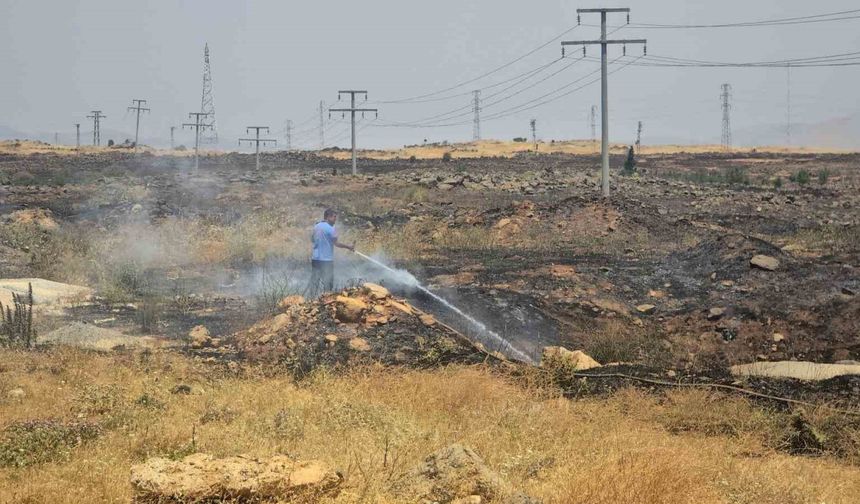 Gaziantep’te anız yangınına erken müdahale faciayı önledi