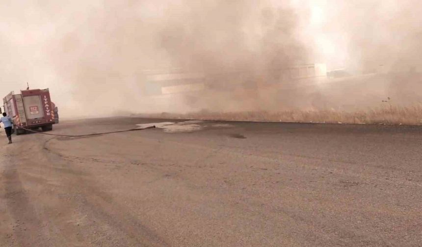 Gaziantep’teki anız yangını 10 saat sonra kontrol altına alındı