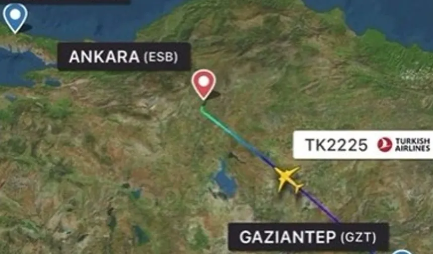 Gaziantep uçağında yangın paniği: Uçak Ankara’ya divert etti