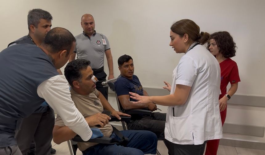Gaziantep Şehir Hastanesi’nde Turkuaz Kod Tatbikatı