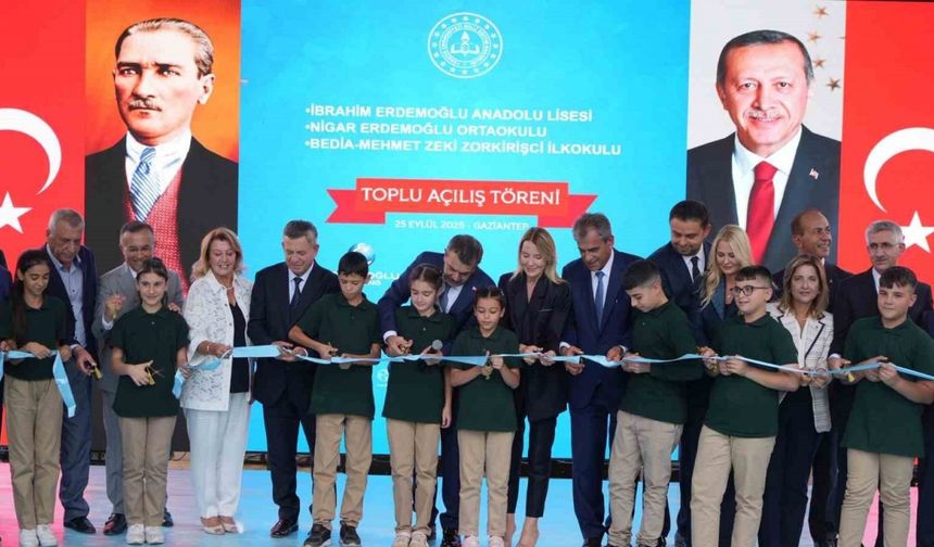 Milli Eğitim Bakanı Tekin, Gaziantep’te 3 okulun açılışını yaptı