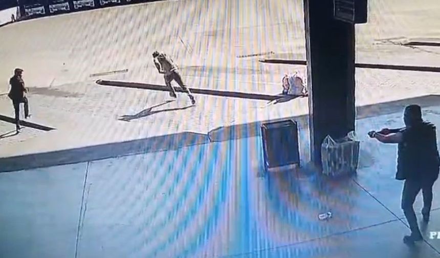 Otogarda yaşanan dehşet kamerada