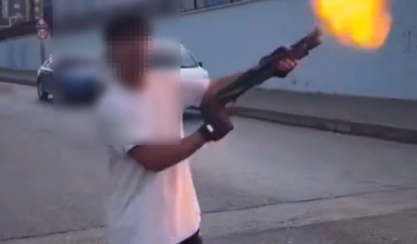 Gaziantep’te şok görüntüler: 3 şahıs pompalı tüfekle rastgele ateş açtı