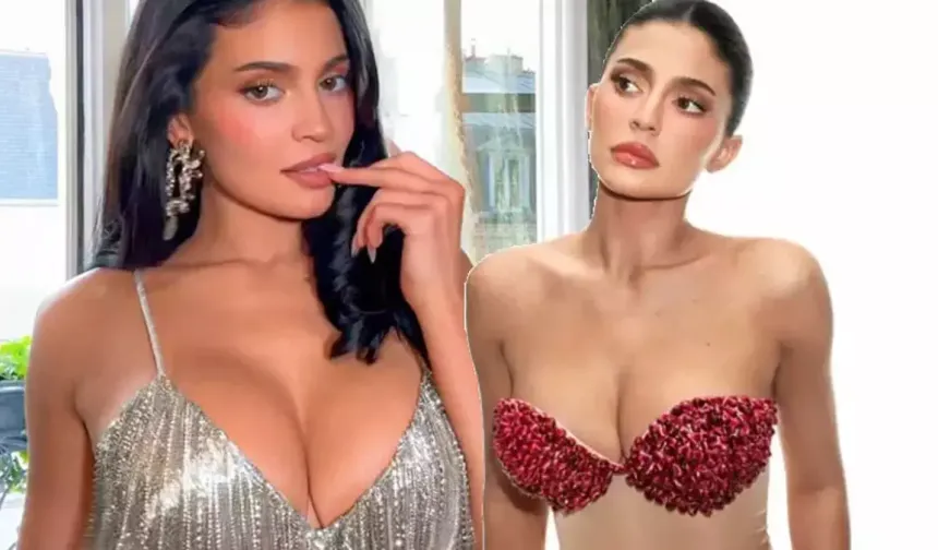 Şaşırtmaya devam ediyor! Kylie Jenner'ın nar taneli bikinisi