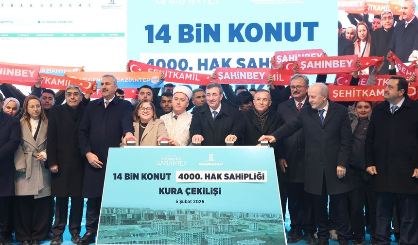 Gaziantep'te miting gibi kura çekimi!