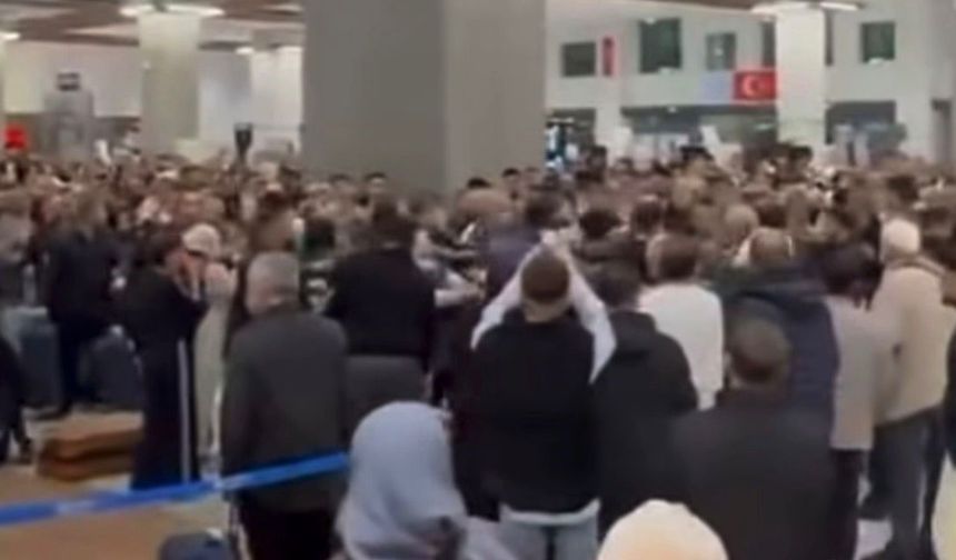 Gaziantep Havalimanı'nda kavga ve gerginlik