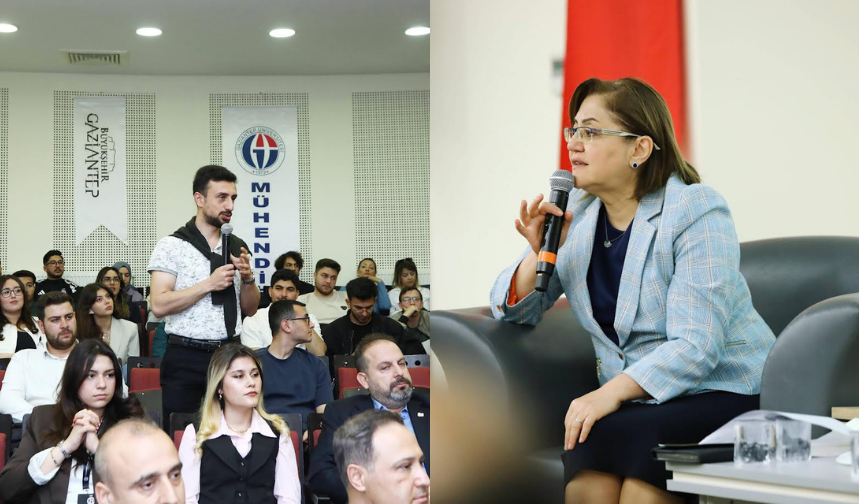 Başkan Şahin, GAÜN’de mühendislik öğrencileriyle buluştu