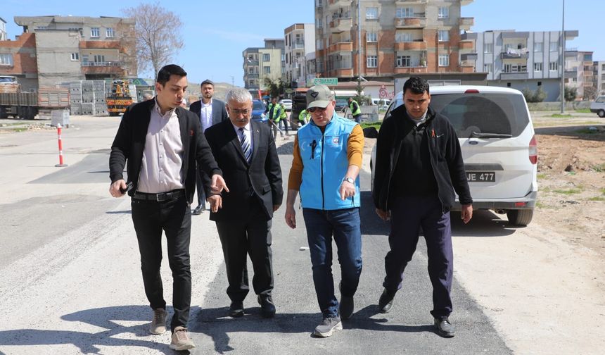 Belediye Başkanı Doğan, saha çalışmalarını denetledi