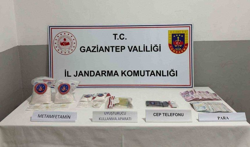 Gaziantep'te 2 kilo metamfetamin ele geçirildi