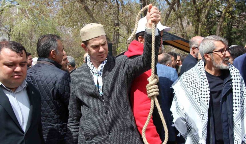 Gaziantep'te İsrail'in 'idam yasası' protesto edildi