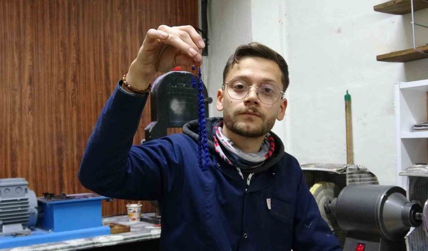 Gaziantep'te merakla başlayan tespih yolculuğu ustalığa dönüştü!